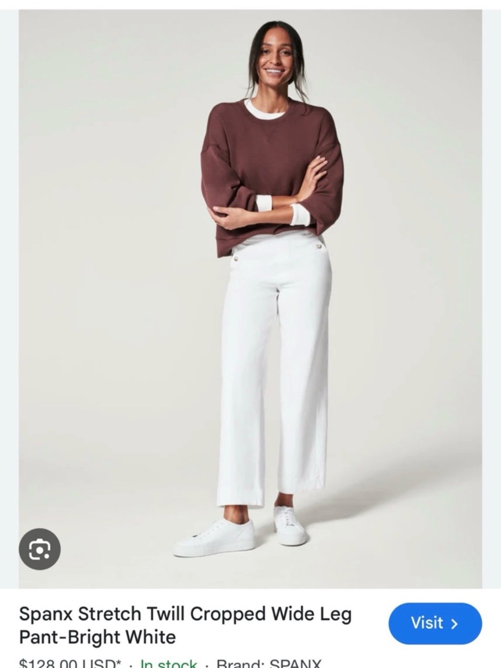 Spanx Cropped Wide Leg Pants